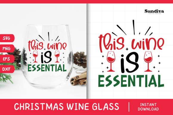 Review: Christmas Wine Glass Quote SVG 2 for Holiday Stitching