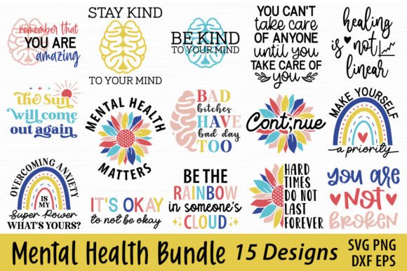 Review: Mental Health Bundle, Positive Quote SVG for Embroidery