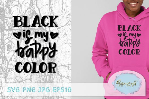 Reviewing Black is My Happy Color Quote SVG for Embroidery