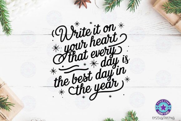Reviewing the New Year Quote SVG PNG Design